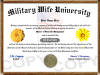 military wife diploma