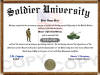 army soldier diploma