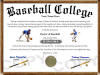 baseball diploma