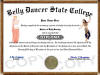 belly dancer diploma