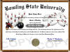 bowling diploma