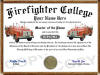 fire truck diploma