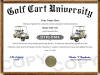 golf cart diploma