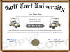 Diploma Store Golf Cart
