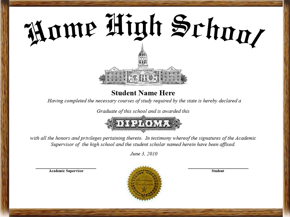How To Print A Homeschool Diploma