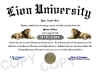 lion diploma