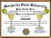 Novelty Margarita Diploma