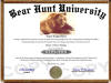 bear hunting diploma