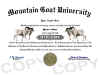 mountain goat diploma