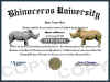 rhinoceros diploma