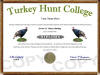 turkey hunting diploma