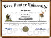 deer hunter diploma