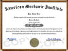 mechanic diploma