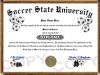 soccer diploma